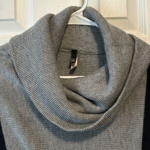 The Limited grey and black cowl neck tunic